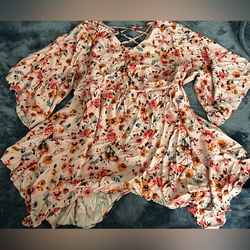 Beautiful Pink Shark Bite Babydoll Torrid Top